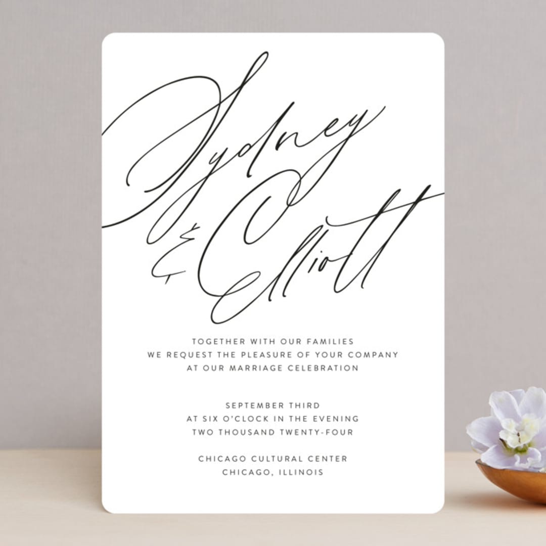 "By Your Side" - Wedding Invitations in Crest by Design Lotus - Front
