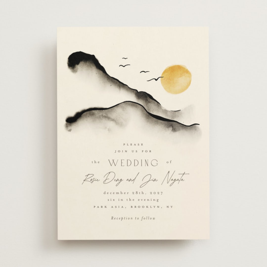 "ataraxia" - Wedding Invitations in Ivory by Anastasia Makarova - Front