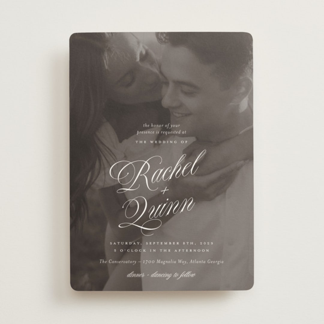 "Vintage Romance" - Wedding Invitations in Ivory by Paper Raven Co. - Front
