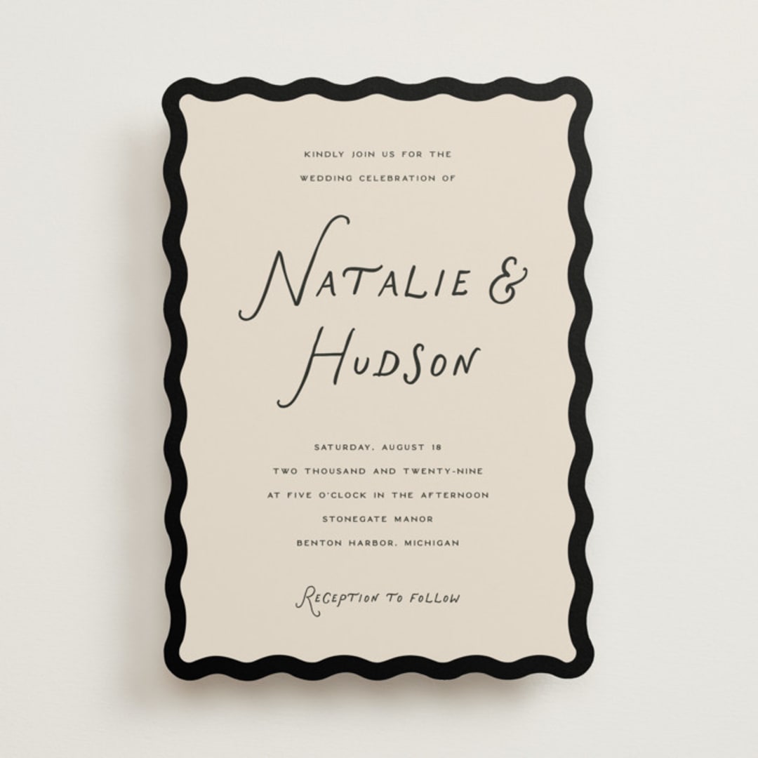 "Lovers" - Wedding Invitations in Shadow by Pixel and Hank - Front