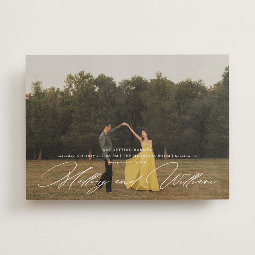 "Cielo" - Wedding Invitations in Ecru by Anna Elder - Front