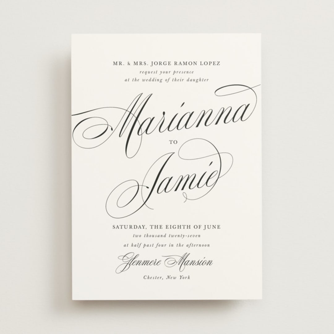 "Best is yet to come" - Wedding Invitations in Classique by Design Lotus - Front