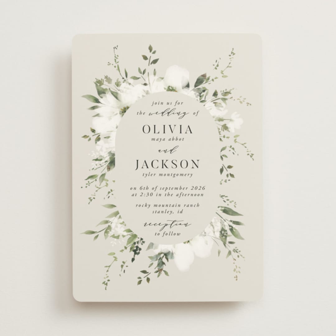 "Verde" - Wedding Invitations in Meadow by Petra Kern - Front