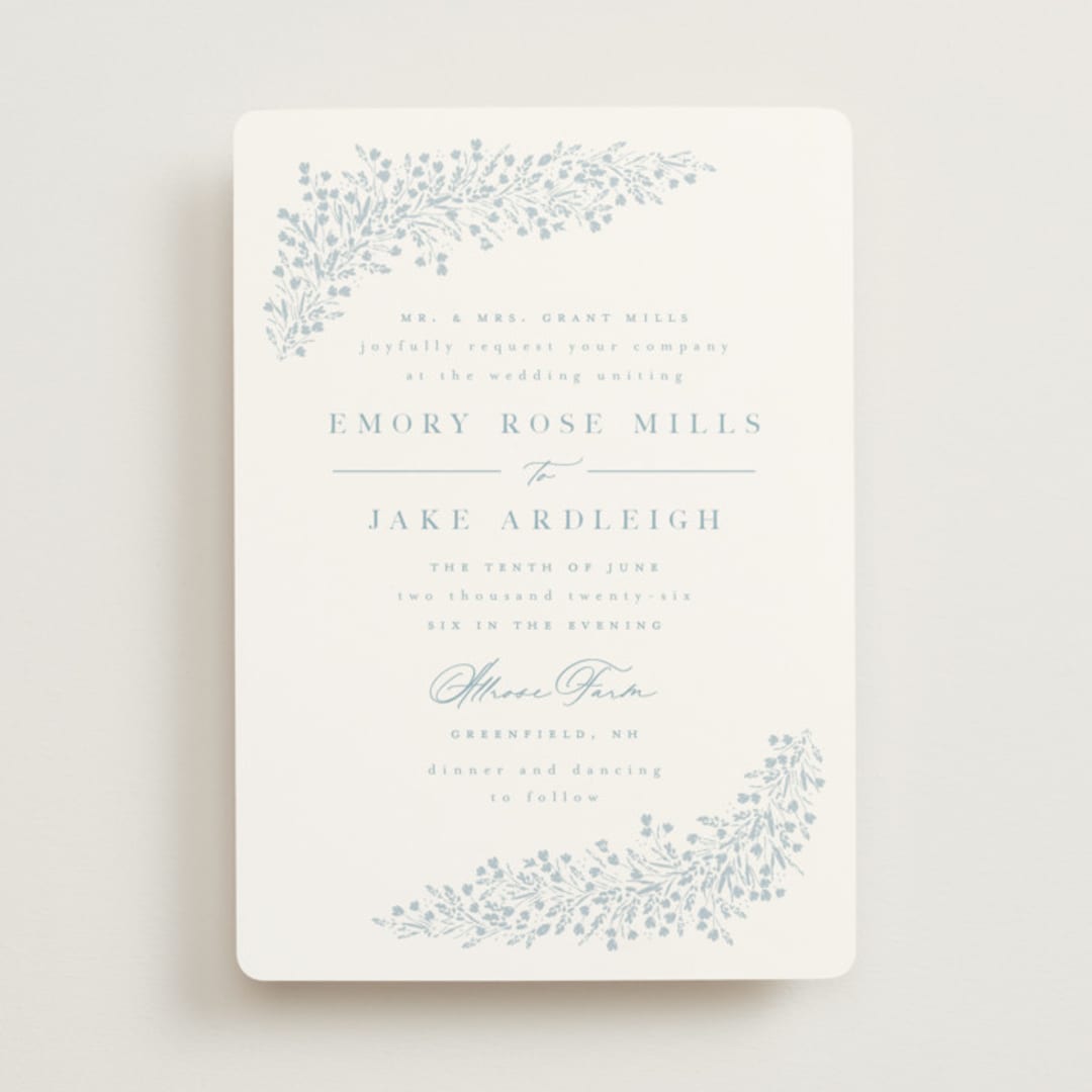 "Villa" - Wedding Invitations in Ice by Kristie Kern - Front