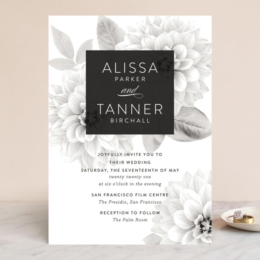 "Together Forever" - Wedding Invitations in Shadow by Jill Means - Front