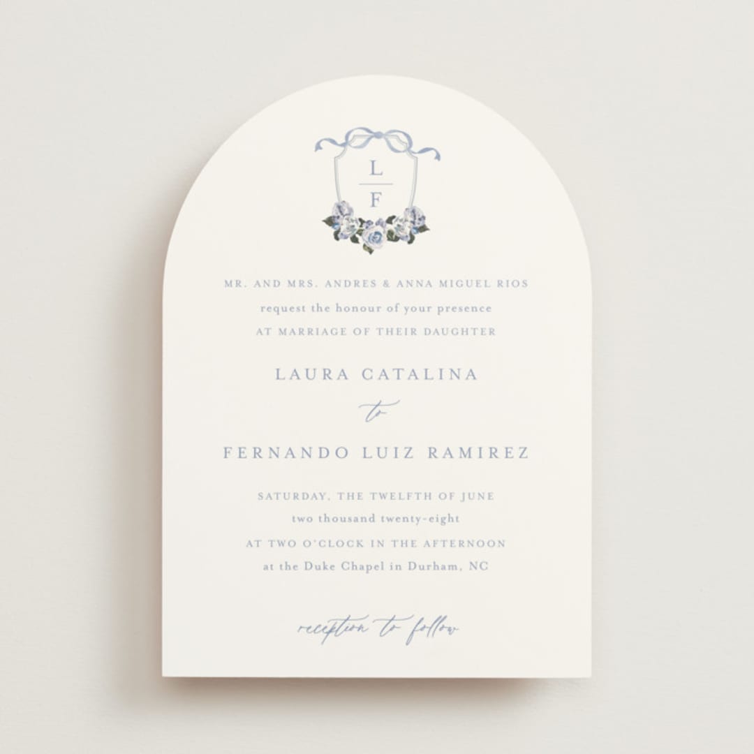 "Be With You" - Wedding Invitations in French by Design Lotus - Front