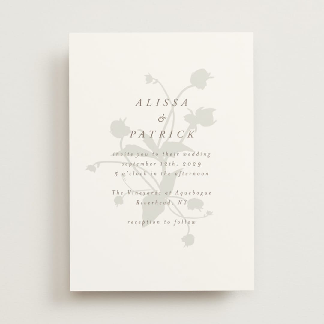 "Autumnal" - Wedding Invitations in Fawn by AK Graphics - Front
