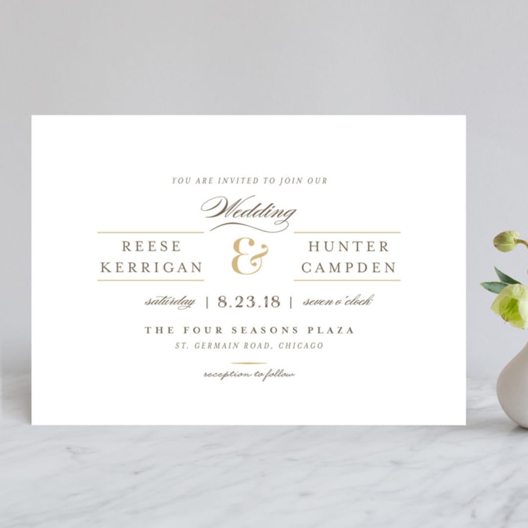 "Valencay" - Wedding Invitations in Silk by chocomocacino - Front