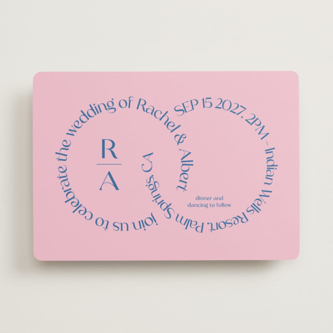 "Connected" - Wedding Invitations in Marseille by Claudia Orengo - Front