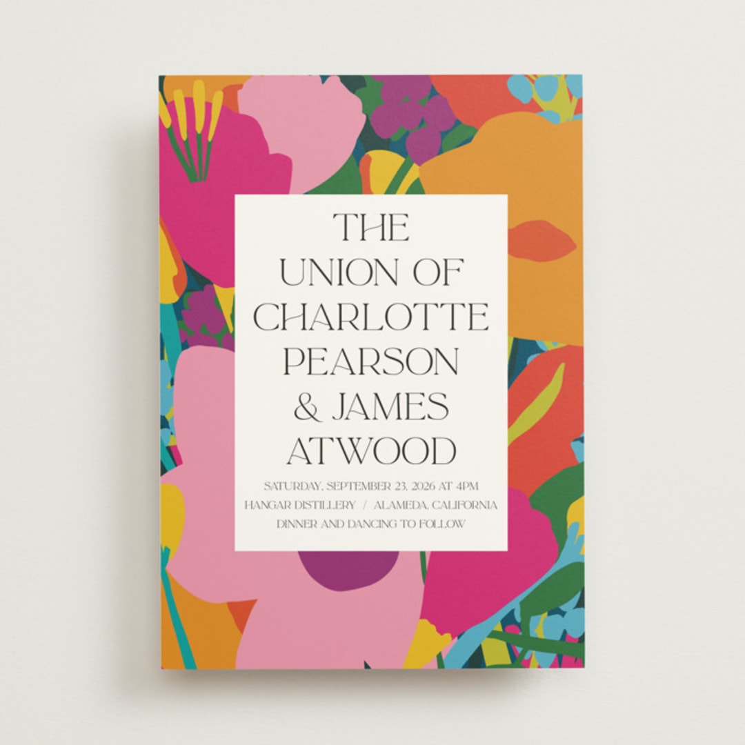 "To the max" - Wedding Invitations in Garden by Inkblot Design - Front