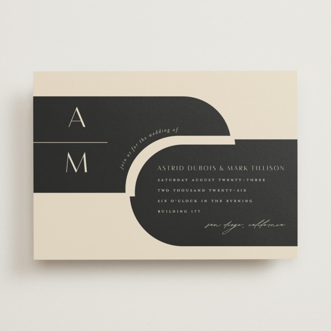 "Entwine" - Wedding Invitations in Matchbook by Christie Garcia - Front