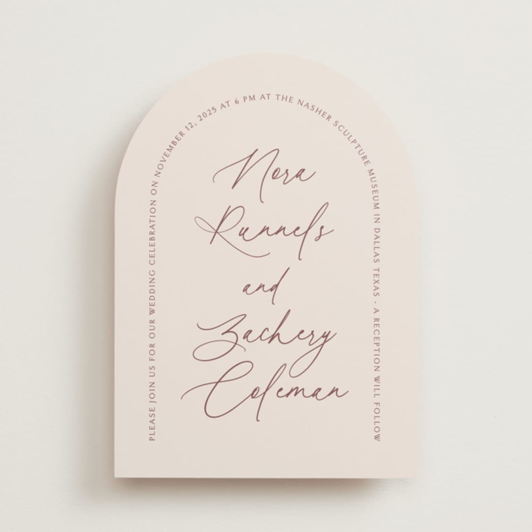 "Around" - Wedding Invitations in Cloud by Kaydi Bishop - Front