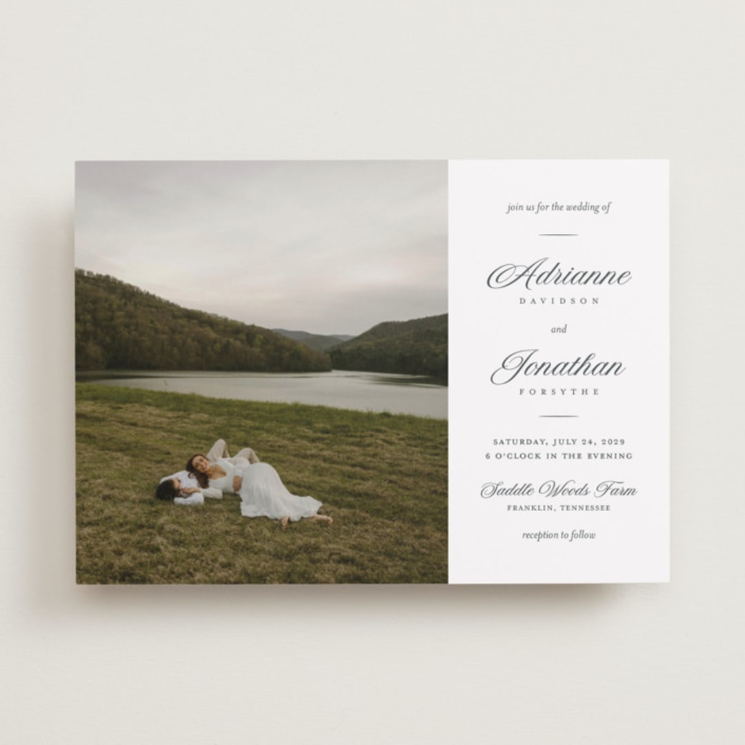 "Together Always" - Wedding Invitations in Chiffon by Eric Clegg - Front