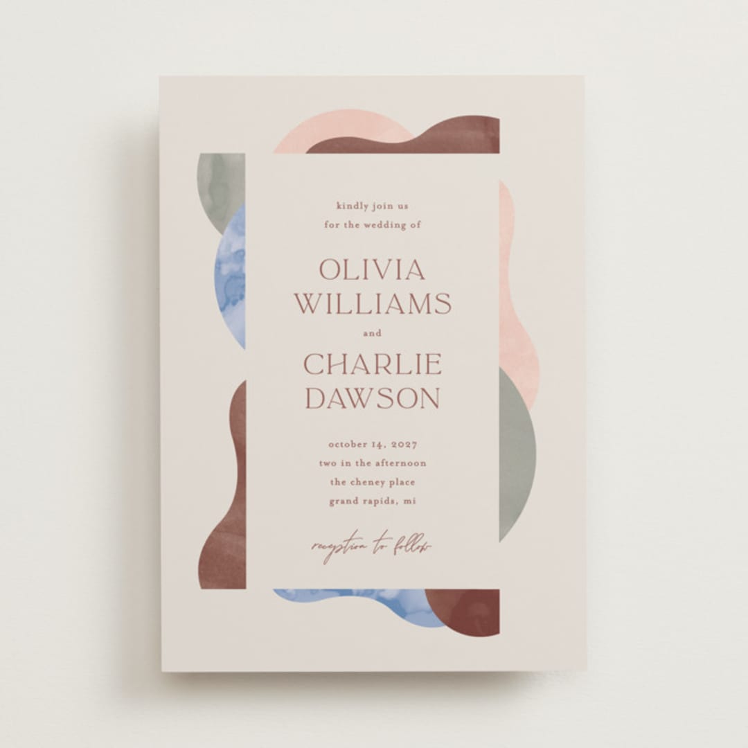 "Deconstruct" - Wedding Invitations in Coastal by Pixel and Hank - Front