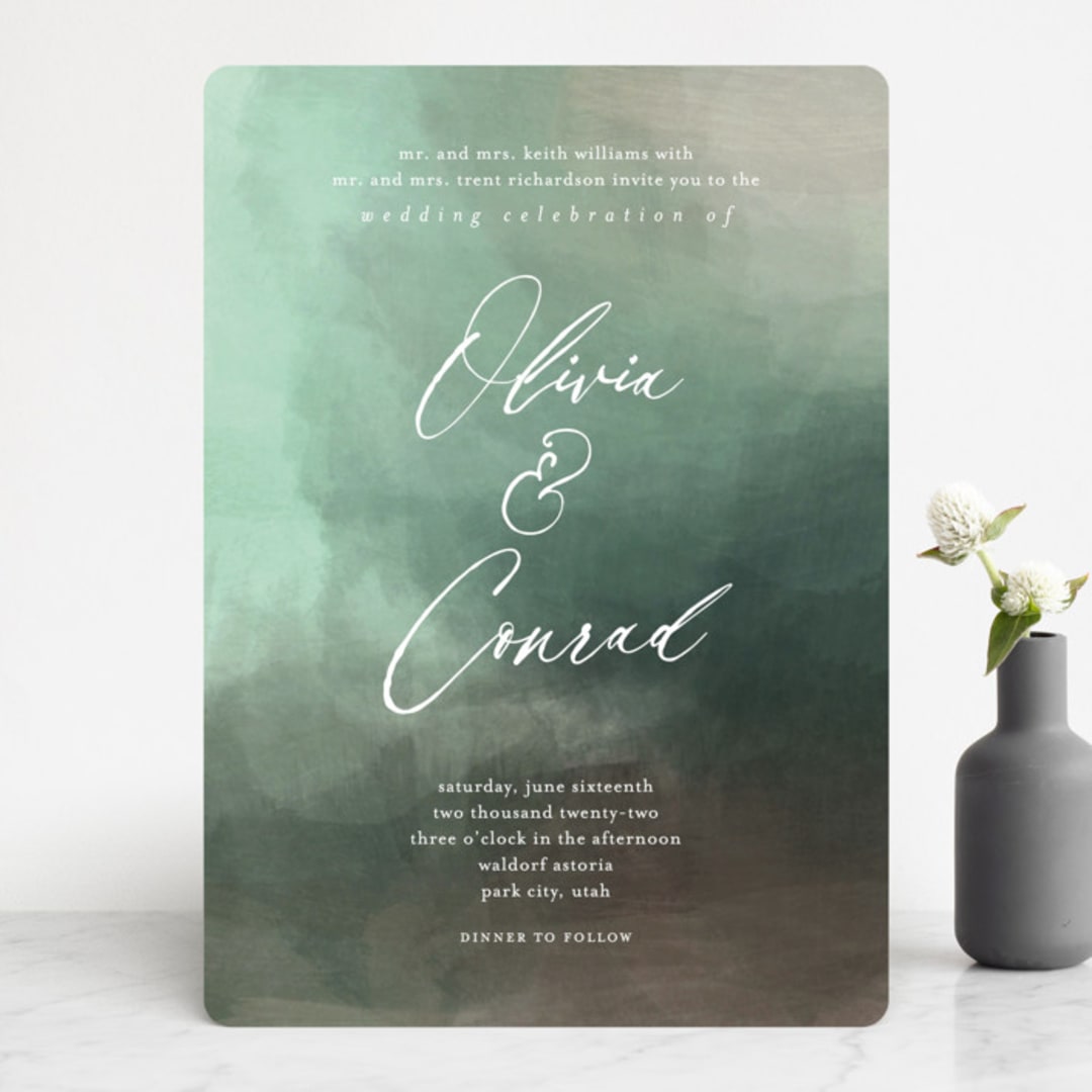 "Meadow" - Wedding Invitations in Meadow by Eric Clegg - Front