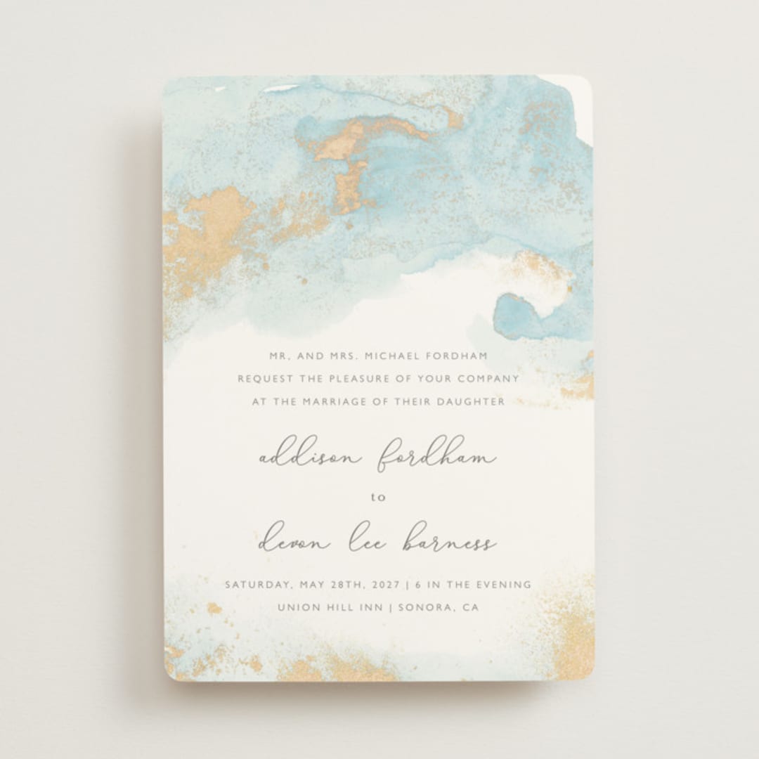 "My tenderness" - Wedding Invitations in Topaz by Helen Halik - Front