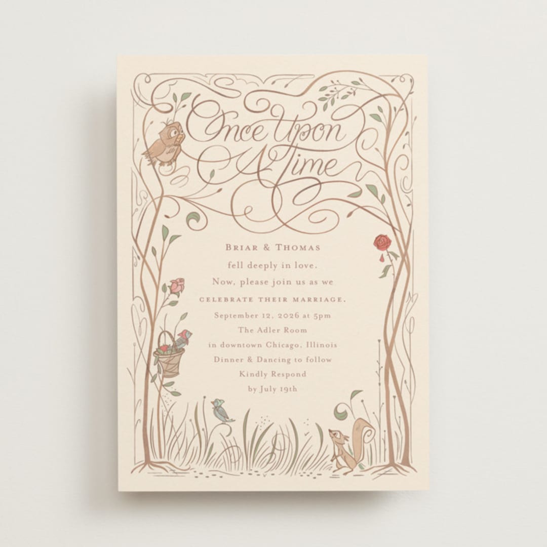 "Disney Storybook" - Wedding Invitations in Autumn by Morgan Ramberg - Front