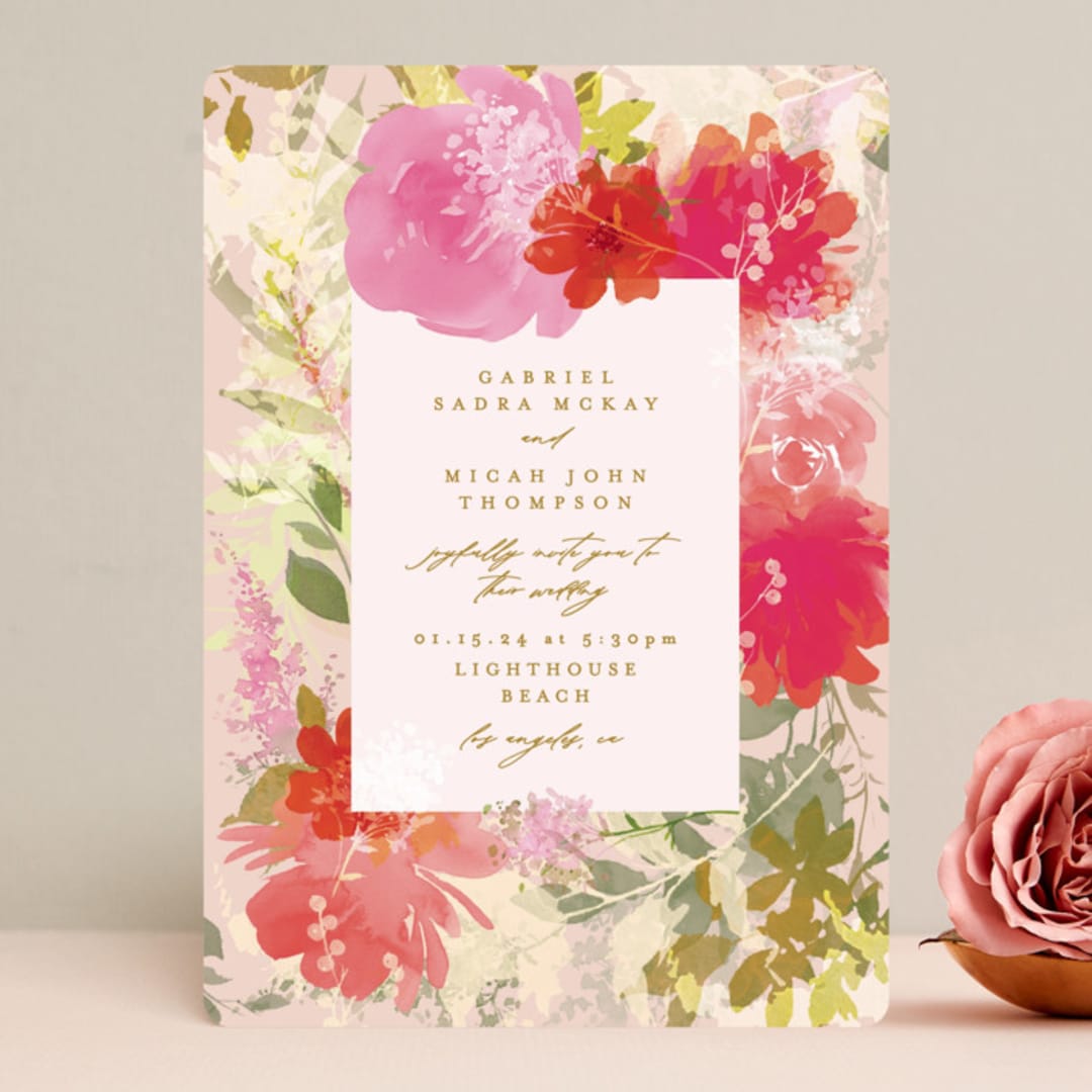 "Delightful" - Wedding Invitations in Delight by Phrosné Barwood - Front