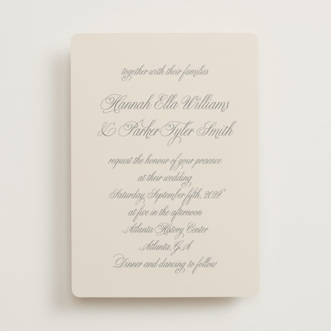 "Let's Say I Do" - Wedding Invitations in Ivory by Petra Kern - Front