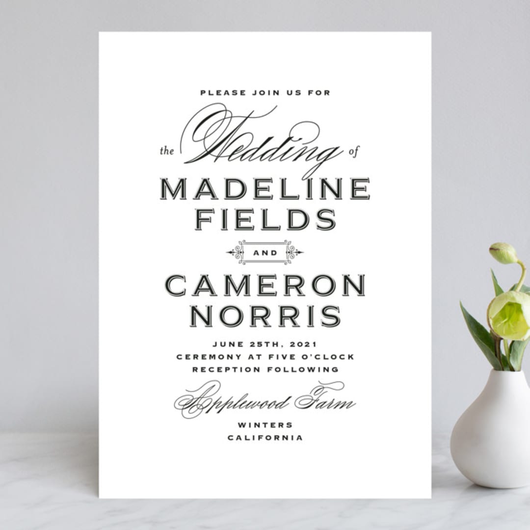 "Confection" - Wedding Invitations in Cloud by Jill Means - Front