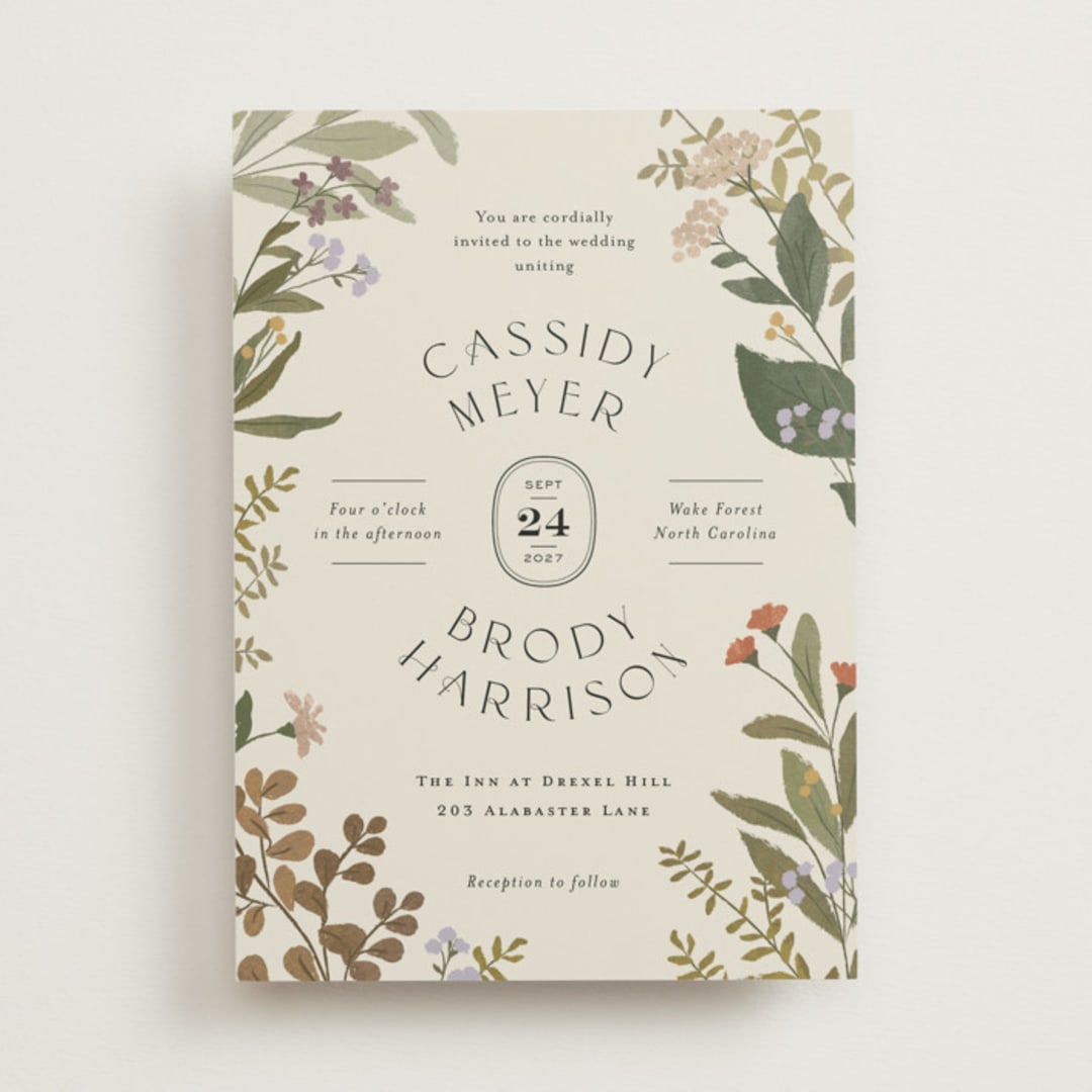 "Ellsworth" - Wedding Invitations in Natural by Jennifer Wick - Front