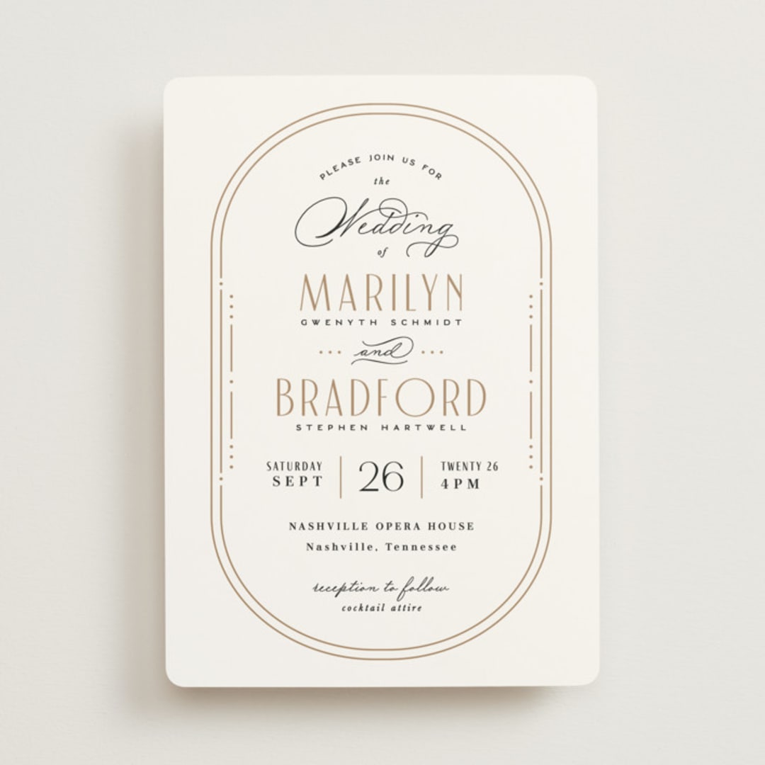 "Encapsulated" - Wedding Invitations in Black Tie by Hooray Creative - Front