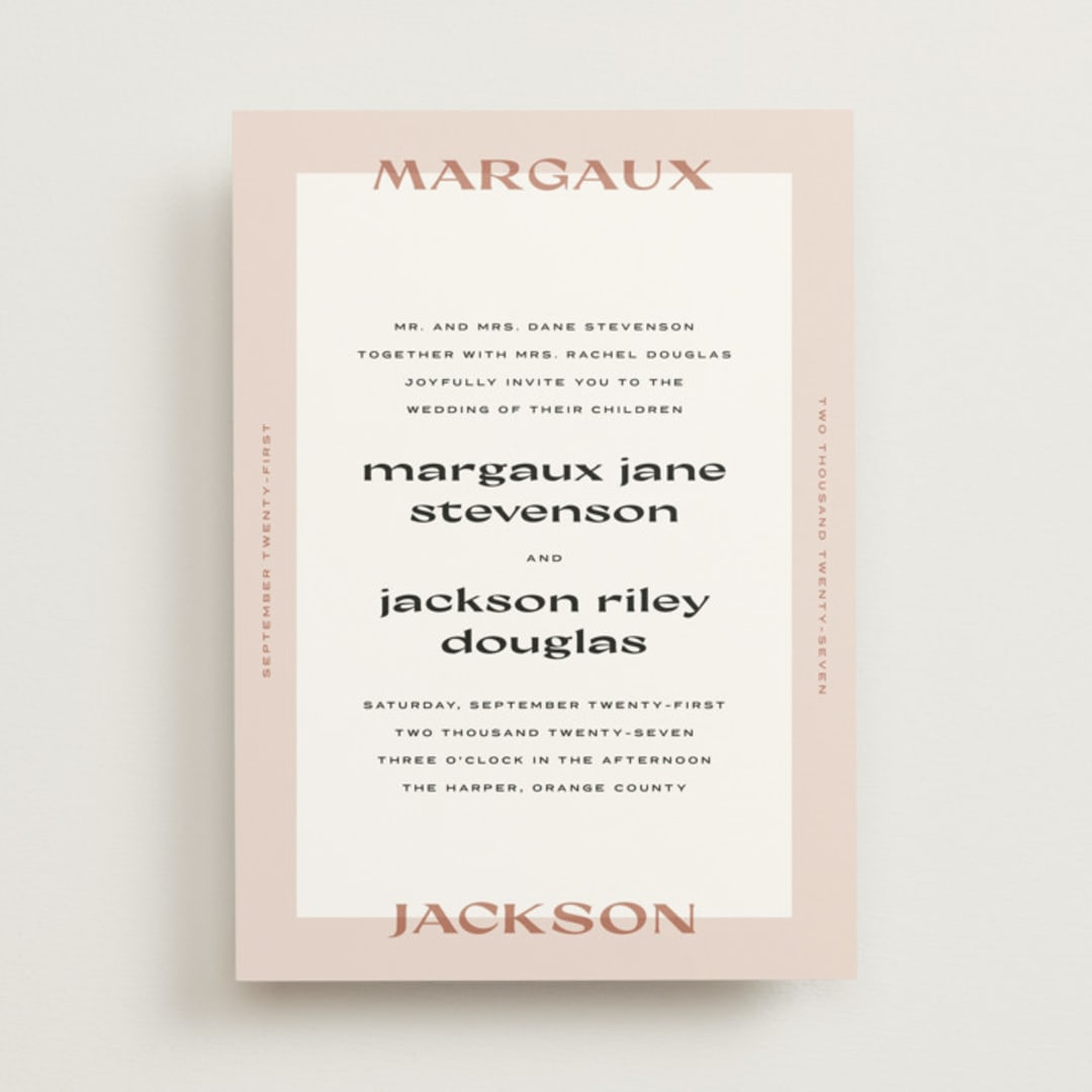 "margaux" - Wedding Invitations in Sand by Lindsay Stetson Thompson - Front