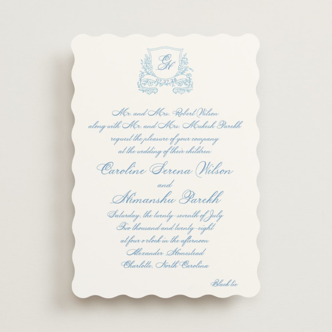 "Royalty" - Wedding Invitations in Capri by Creo Study - Front