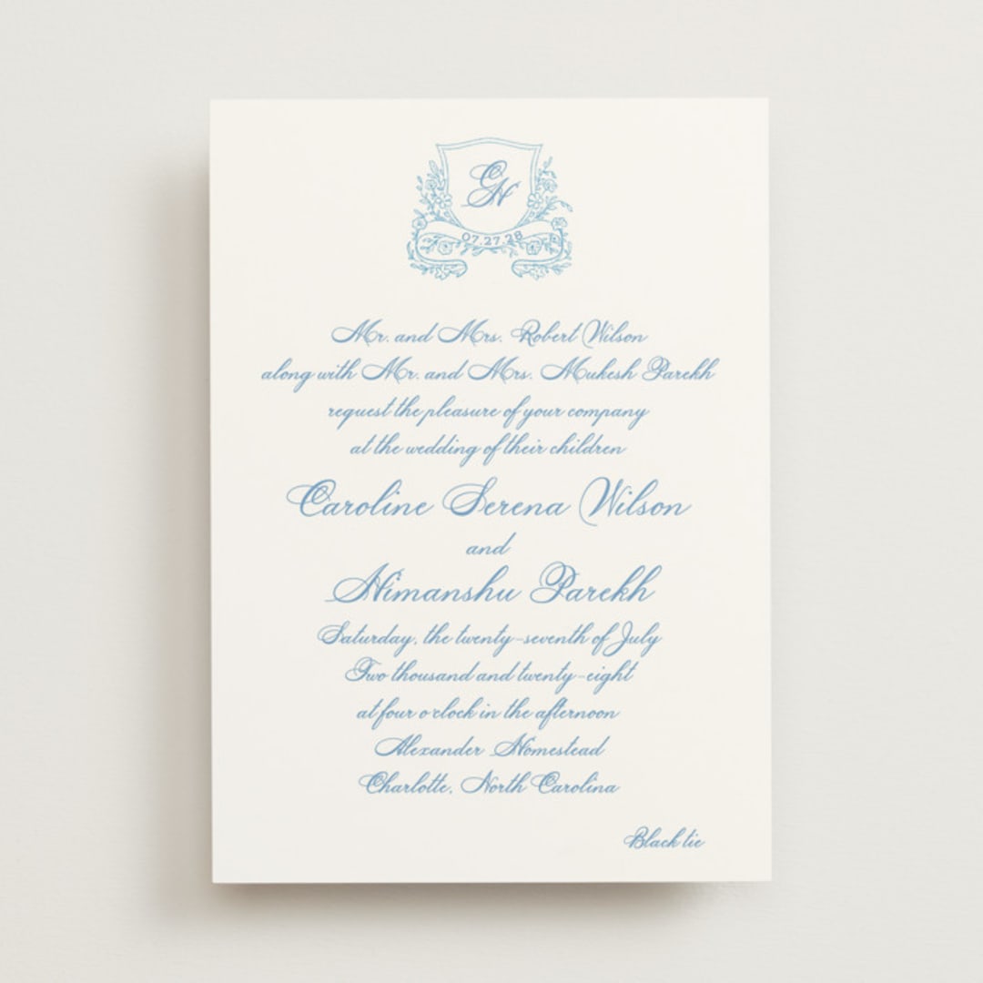 "Royalty" - Wedding Invitations in Capri by Creo Study - Front