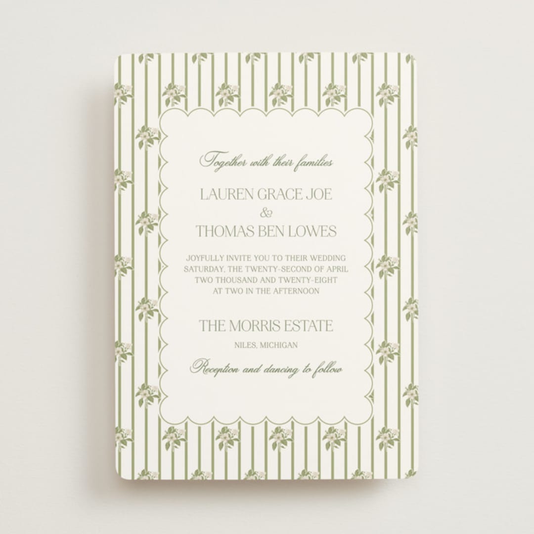 "Summer Fields" - Wedding Invitations in Petal by Lisa Joanna Harrison - Front