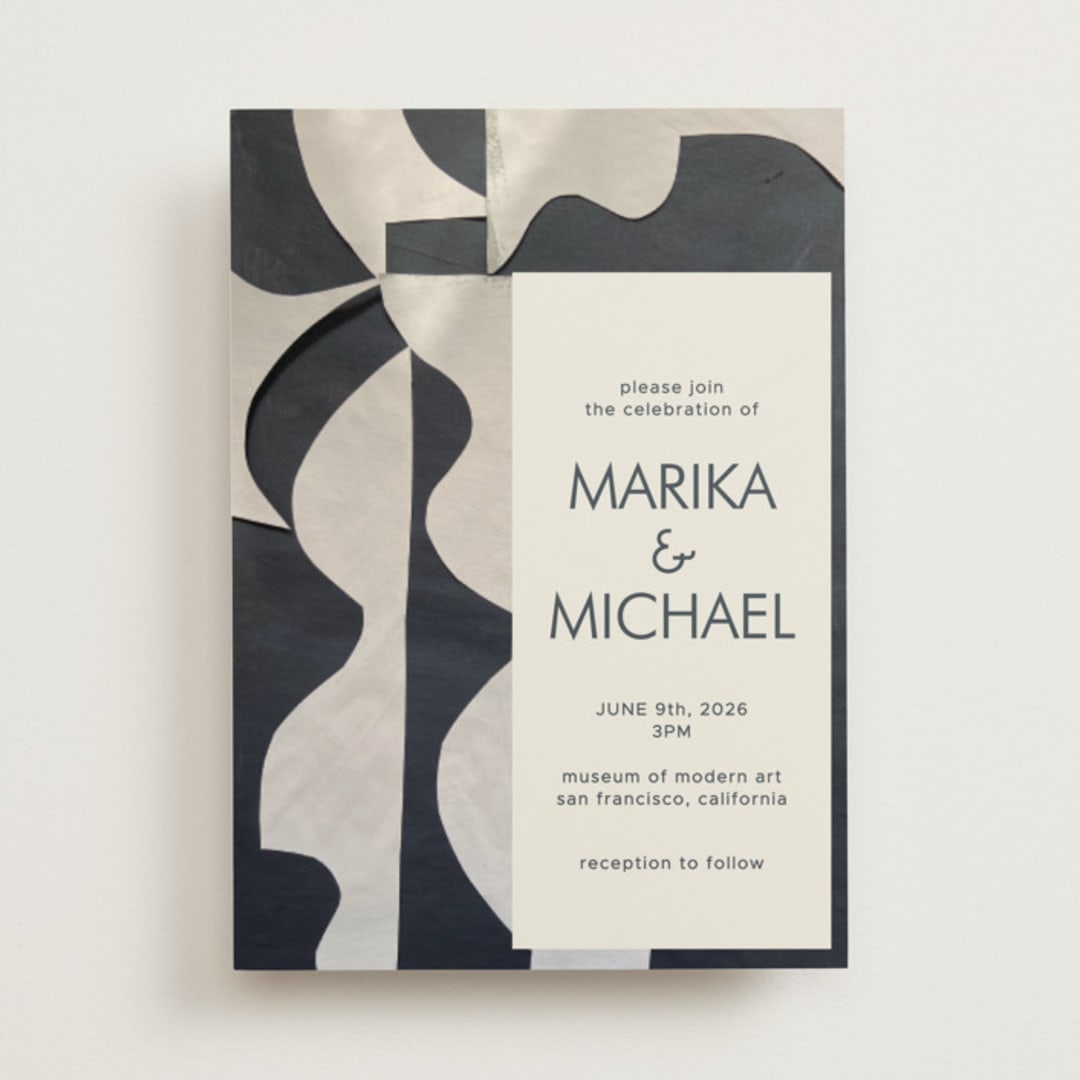 "Modern Marriage" - Wedding Invitations in Cream by cyrille gulassa - Front