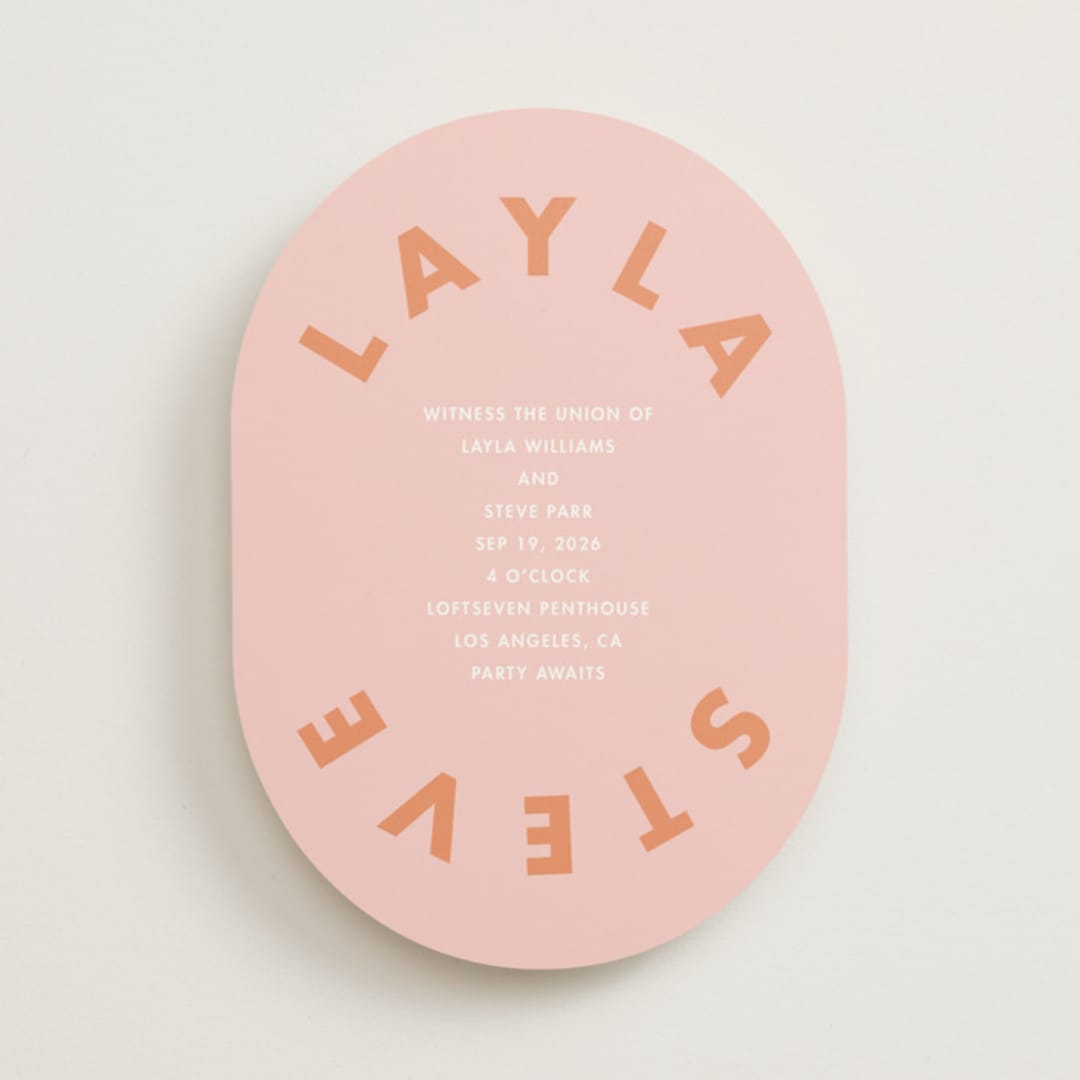 "Bubblegum" - Wedding Invitations in Candy by Catherine Culvenor - Front