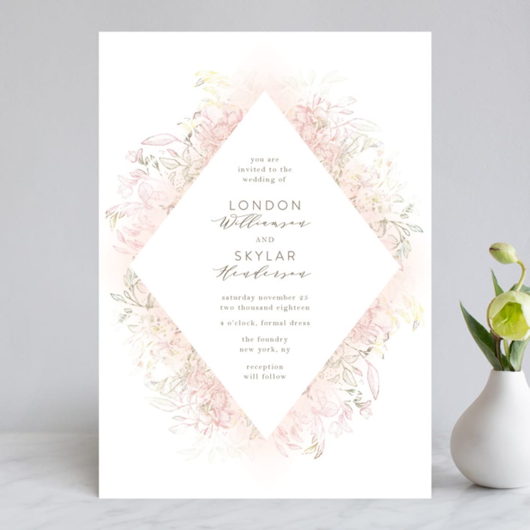 "Pastel Dream" - Wedding Invitations in Lily by Phrosné Barwood - Front