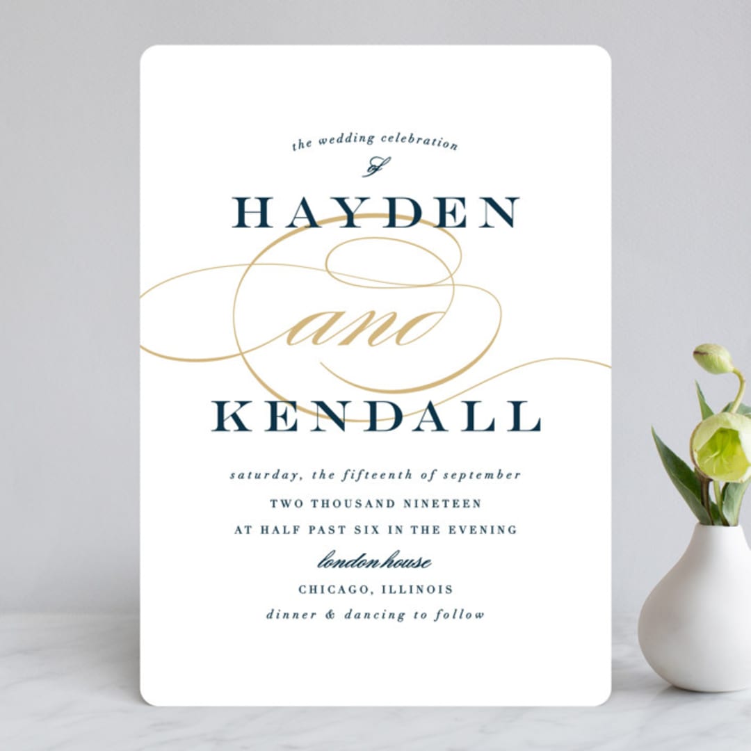 "Sullavan" - Wedding Invitations in Teal by Carly Reed Walker - Front