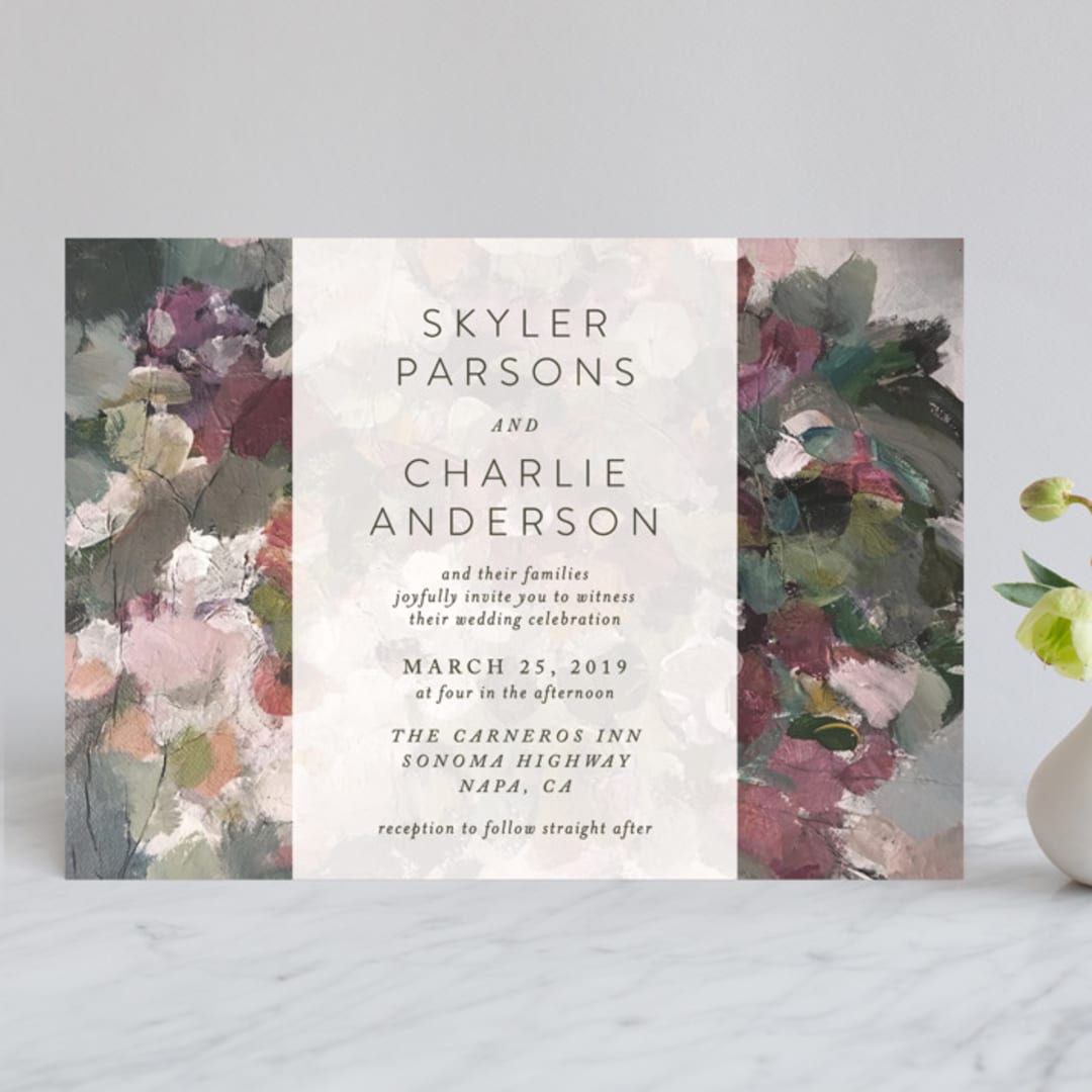 "Gardener's Palette" - Wedding Invitations in Garden by Phrosné Barwood - Front