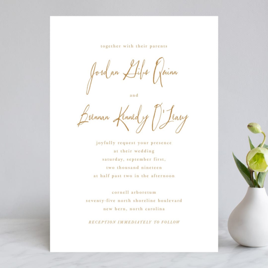 "Pastoral" - Wedding Invitations in Burlap by Up Up Creative - Front