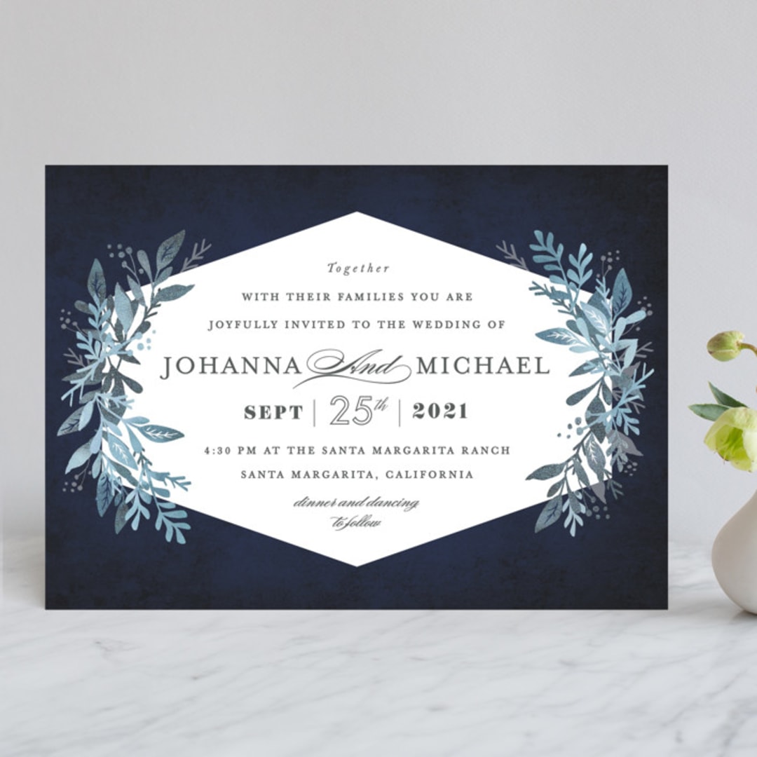 "Tailored Branches" - Wedding Invitations in Atlantic by Karidy Walker - Front