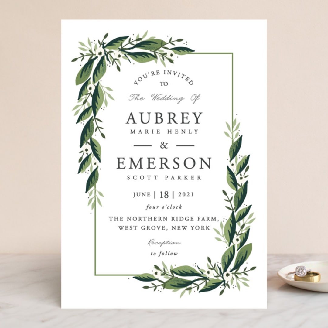 "Paradise" - Wedding Invitations in Forest by Oma N. Ramkhelawan - Front