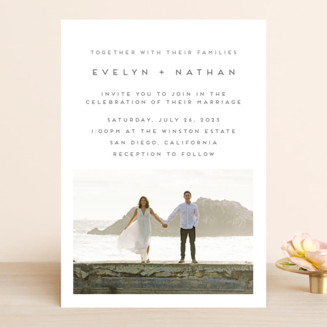 "Grounded in Love" - Wedding Invitations in Porcelain by Nicole Walsh - Front