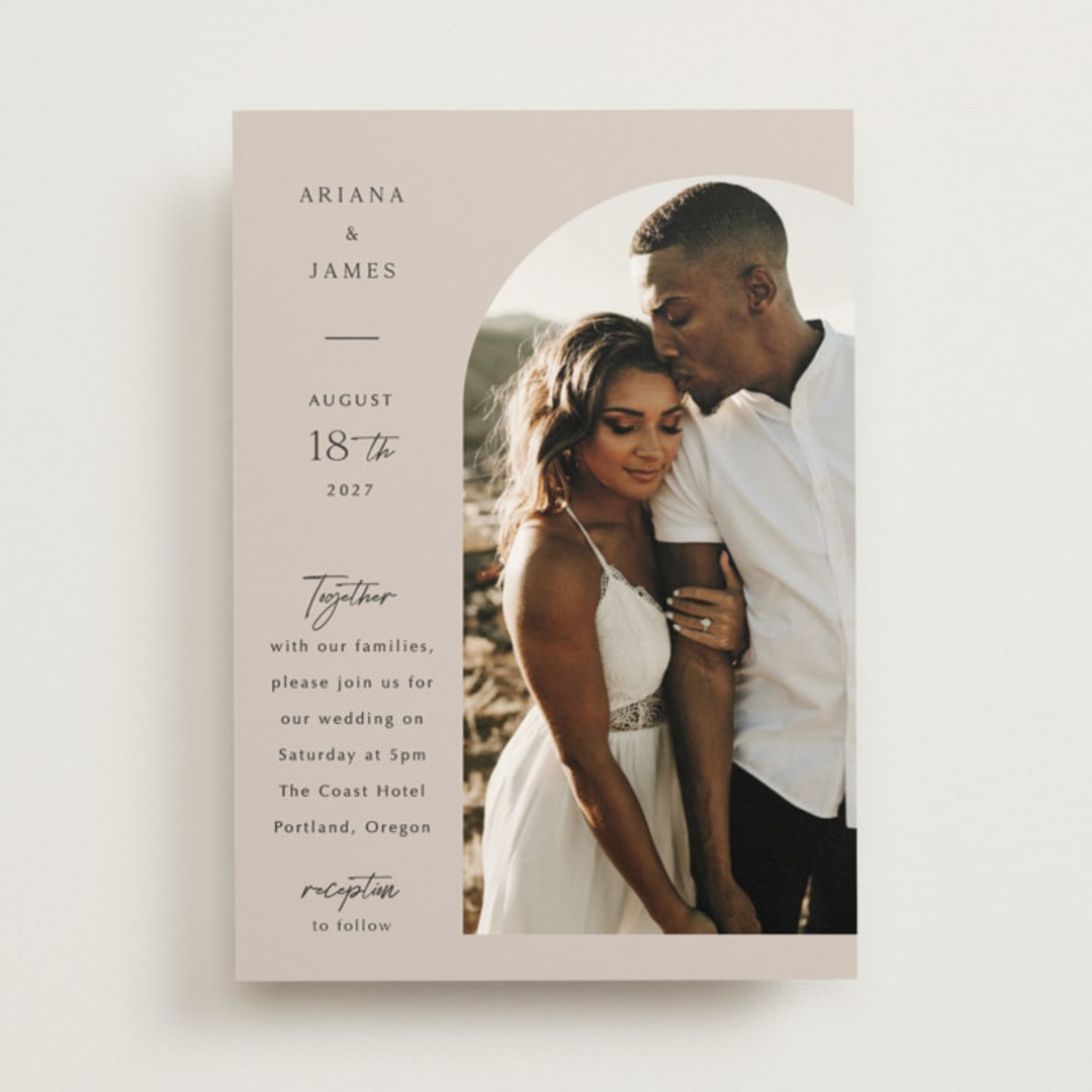 "the arch" - Wedding Invitations in Stone by Elly - Front