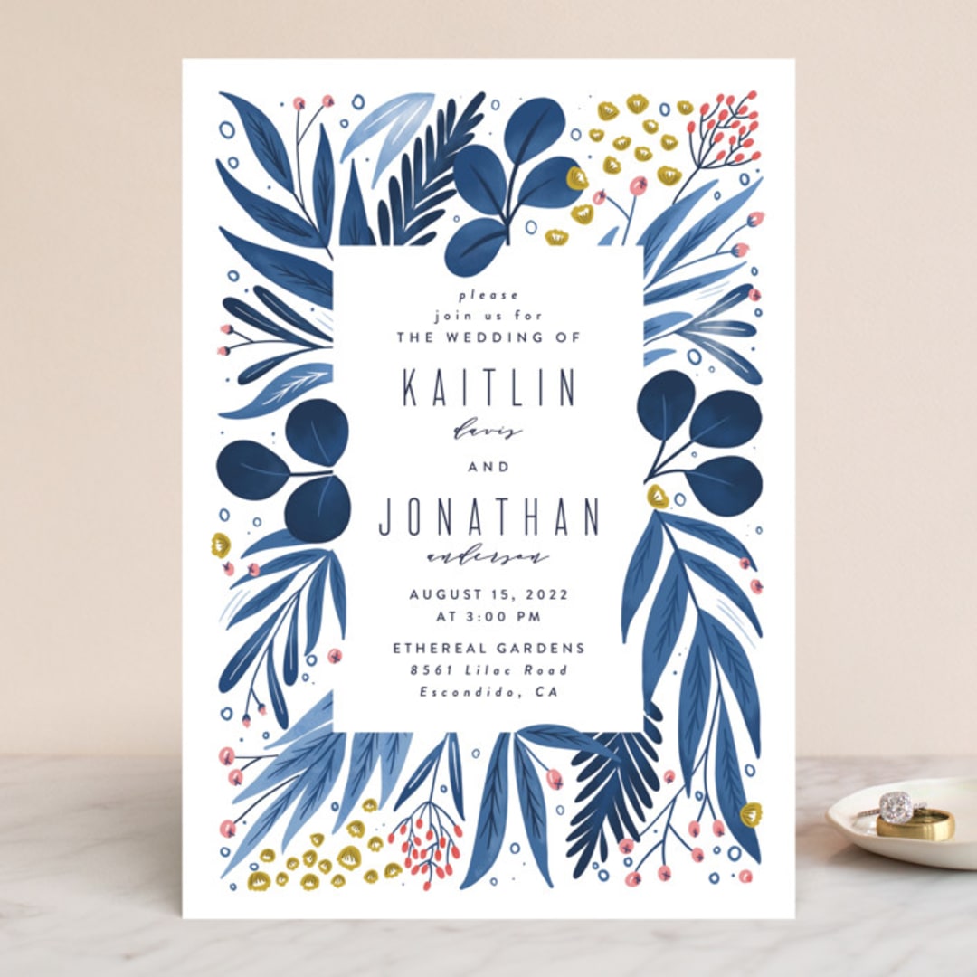 "Paradise" - Wedding Invitations in Seaside by Joanna Griffin - Front