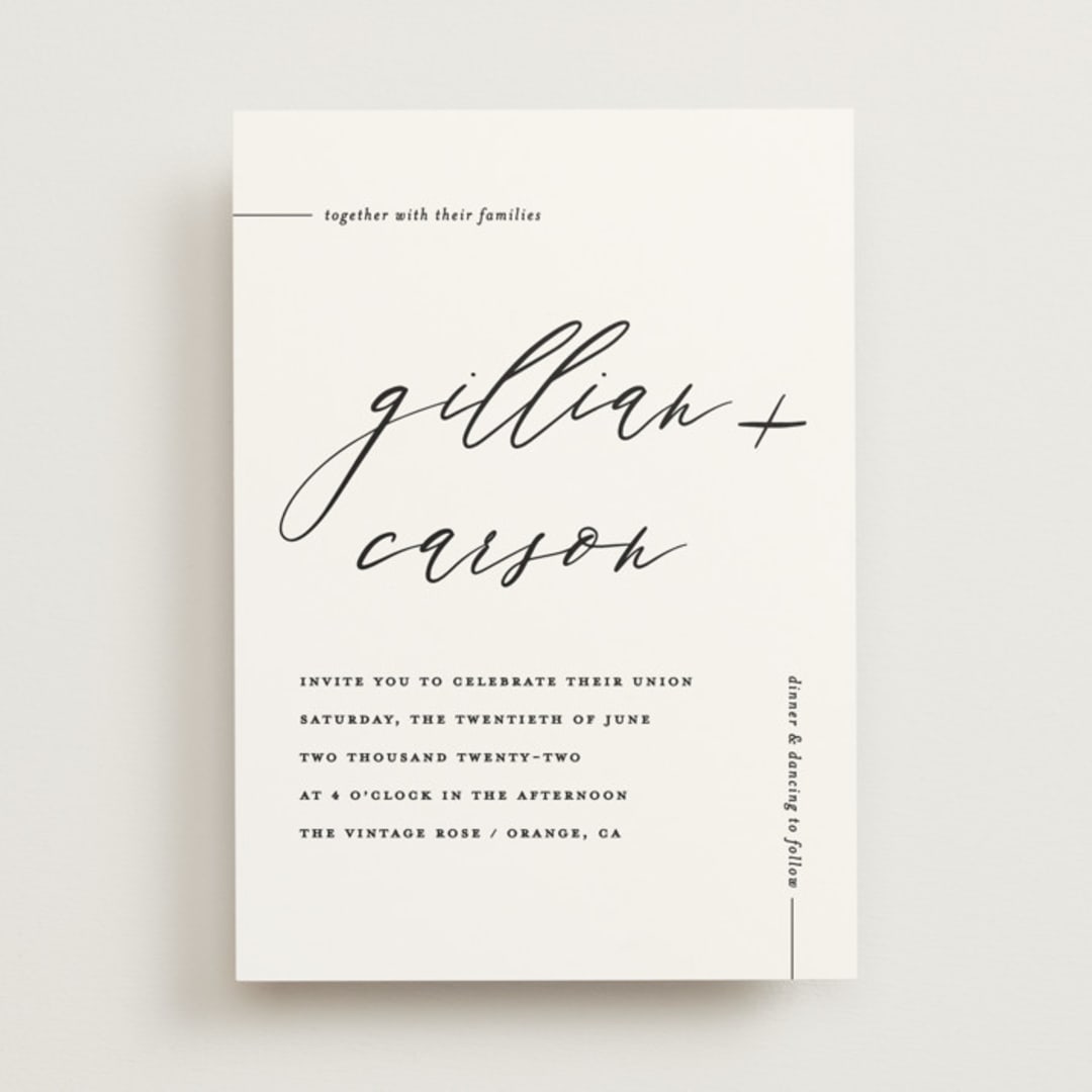 "Villa" - Wedding Invitations in Pearl by Chryssi Tsoupanarias - Front