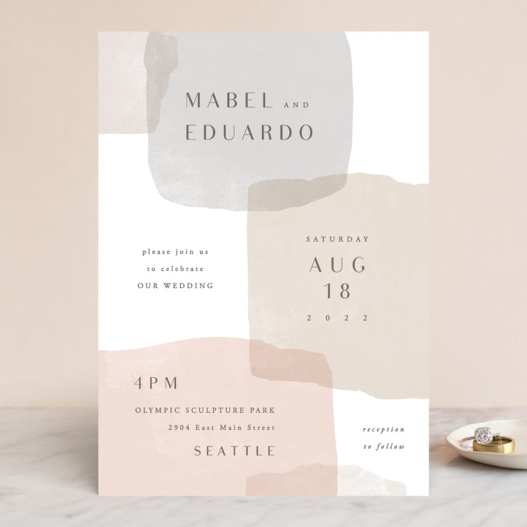 "Sculpture Garden" - Wedding Invitations in Desert by Hooray Creative - Front
