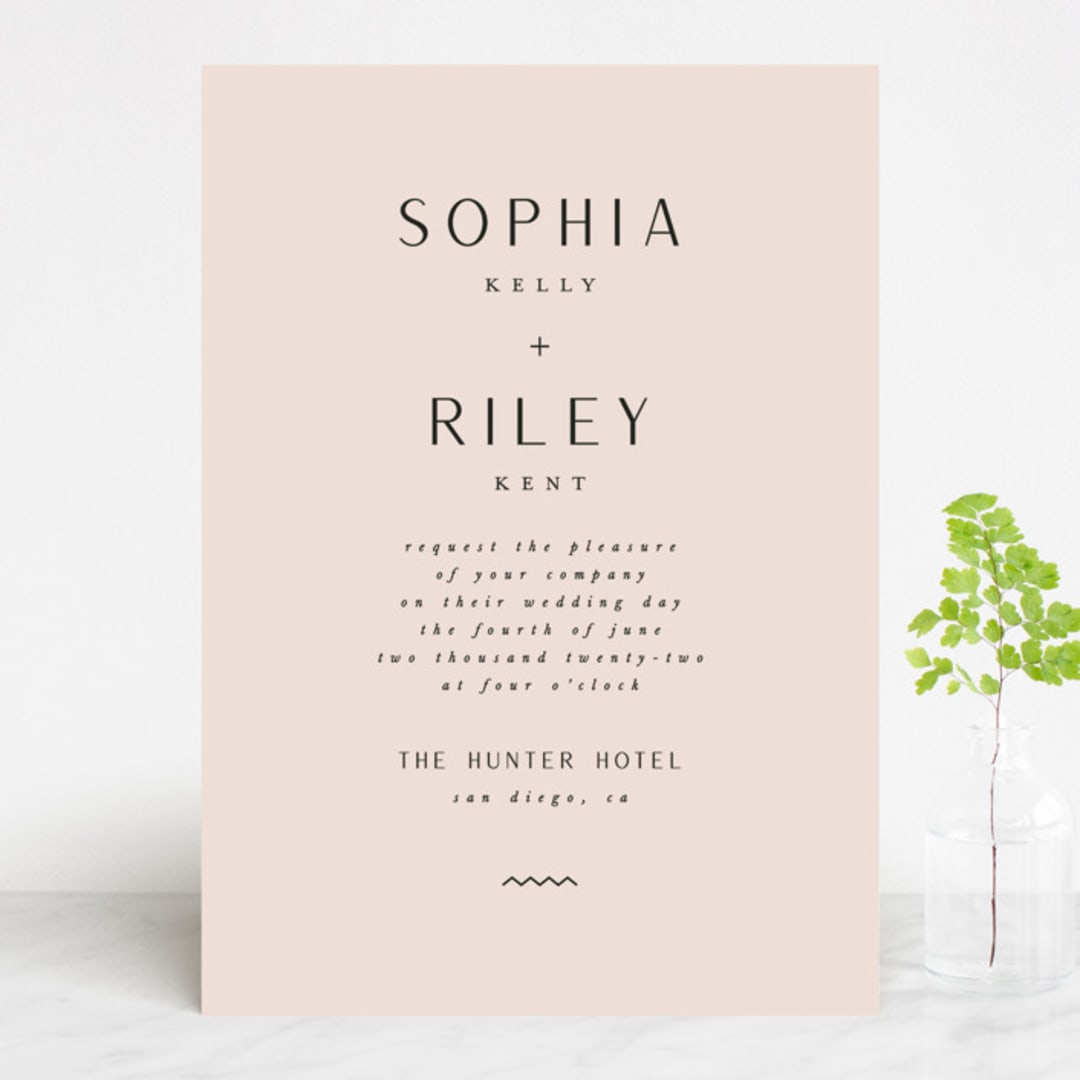"Adora" - Wedding Invitations in Dawn by Leah Bisch - Front