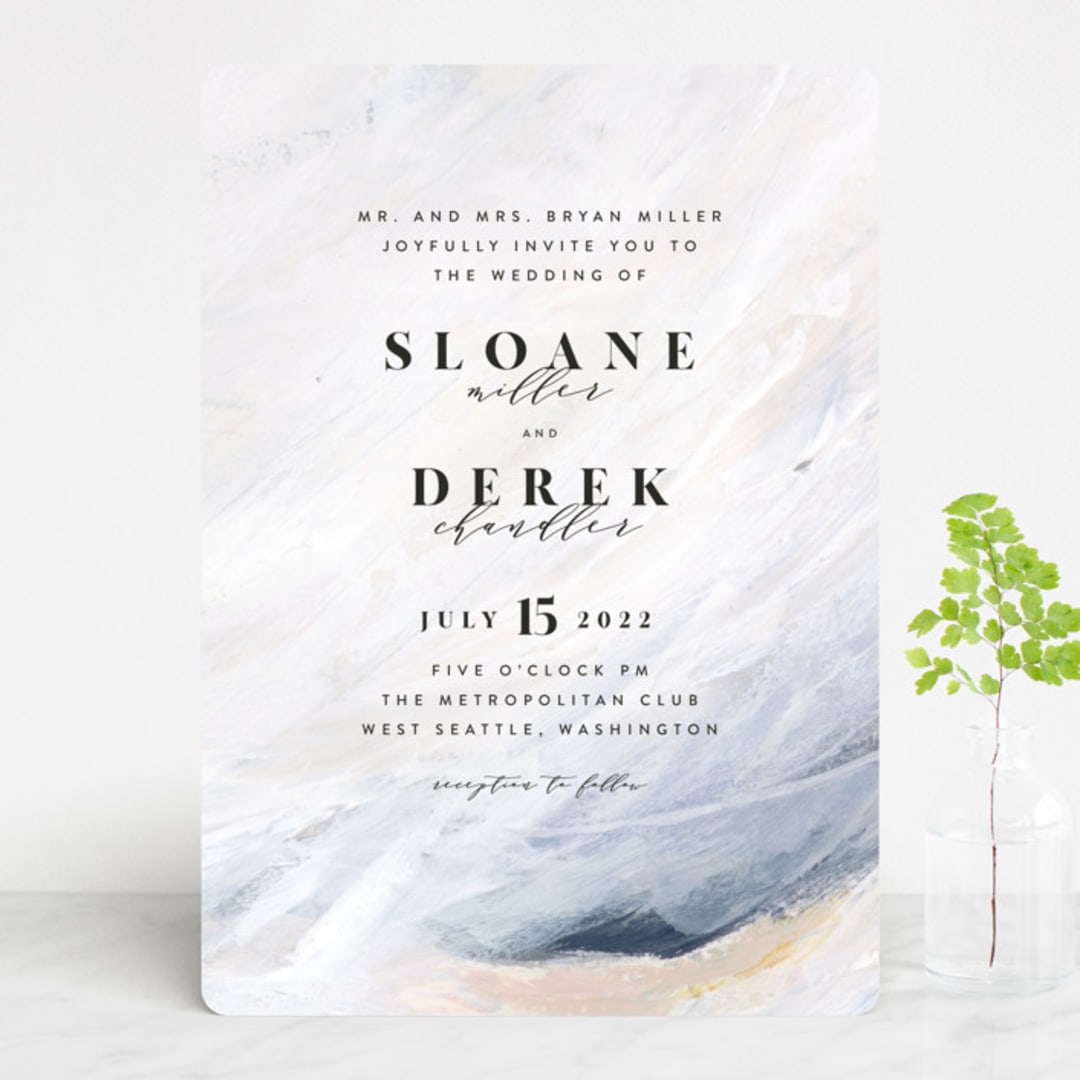 "wishful" - Wedding Invitations in Tide by Kate Ahn - Front