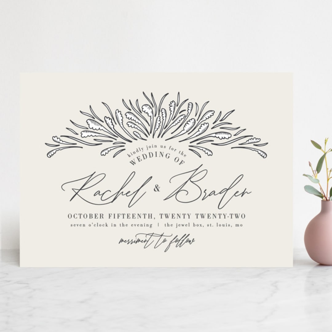 "FancySchmancy" - Wedding Invitations in Classic by Jen Owens - Front