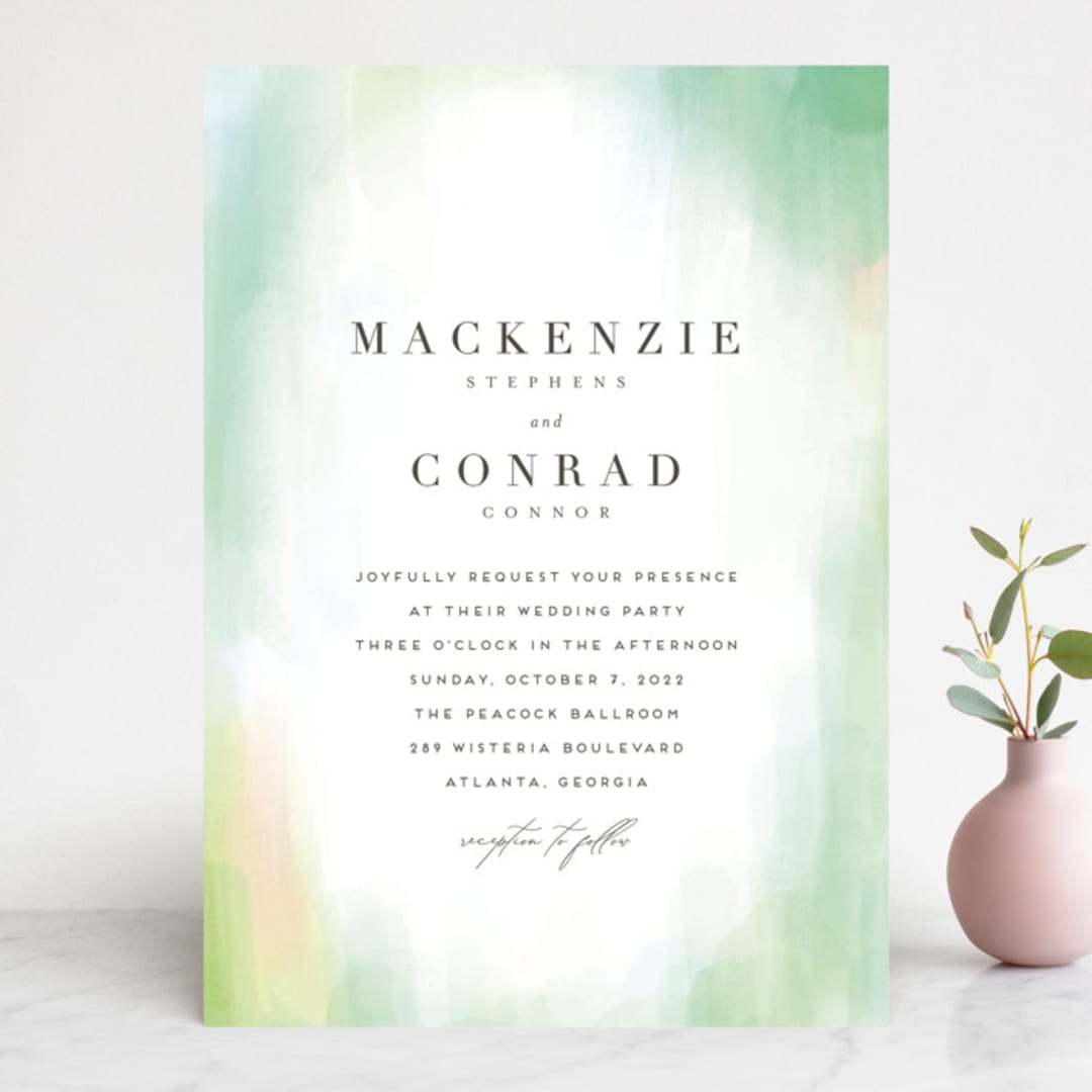 "yuzu" - Wedding Invitations in Lime by chocomocacino - Front
