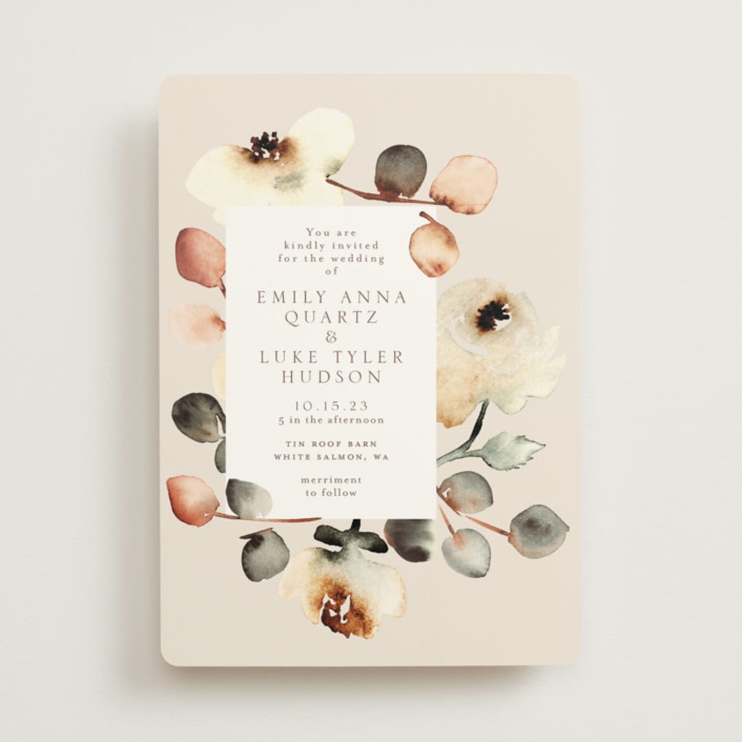 "Bella Mia" - Wedding Invitations in Autumn by Petra Kern - Front