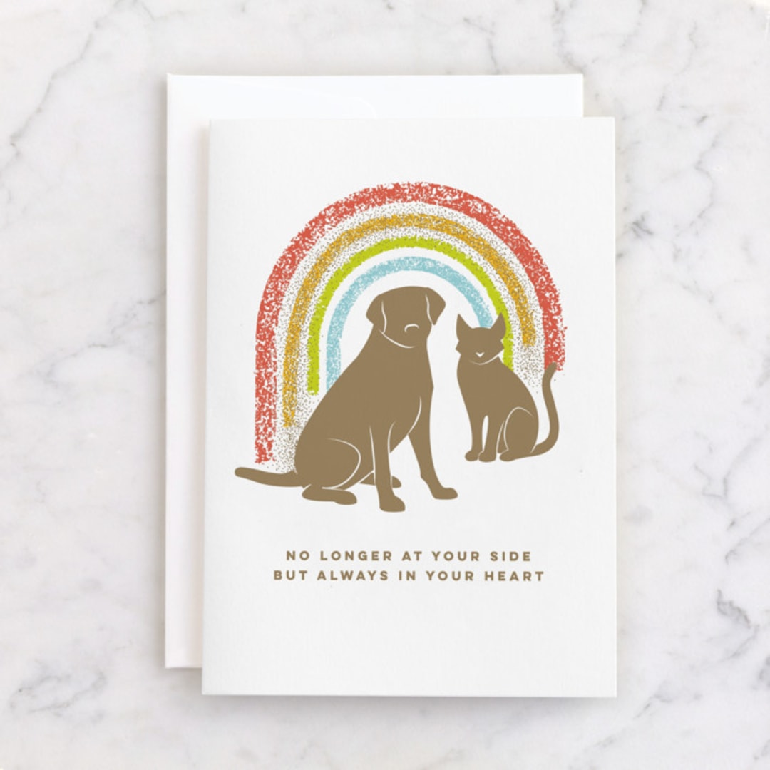 "Rainbow Crossing" - Single Greeting Cards in Rainbow by 2birdstone - Front