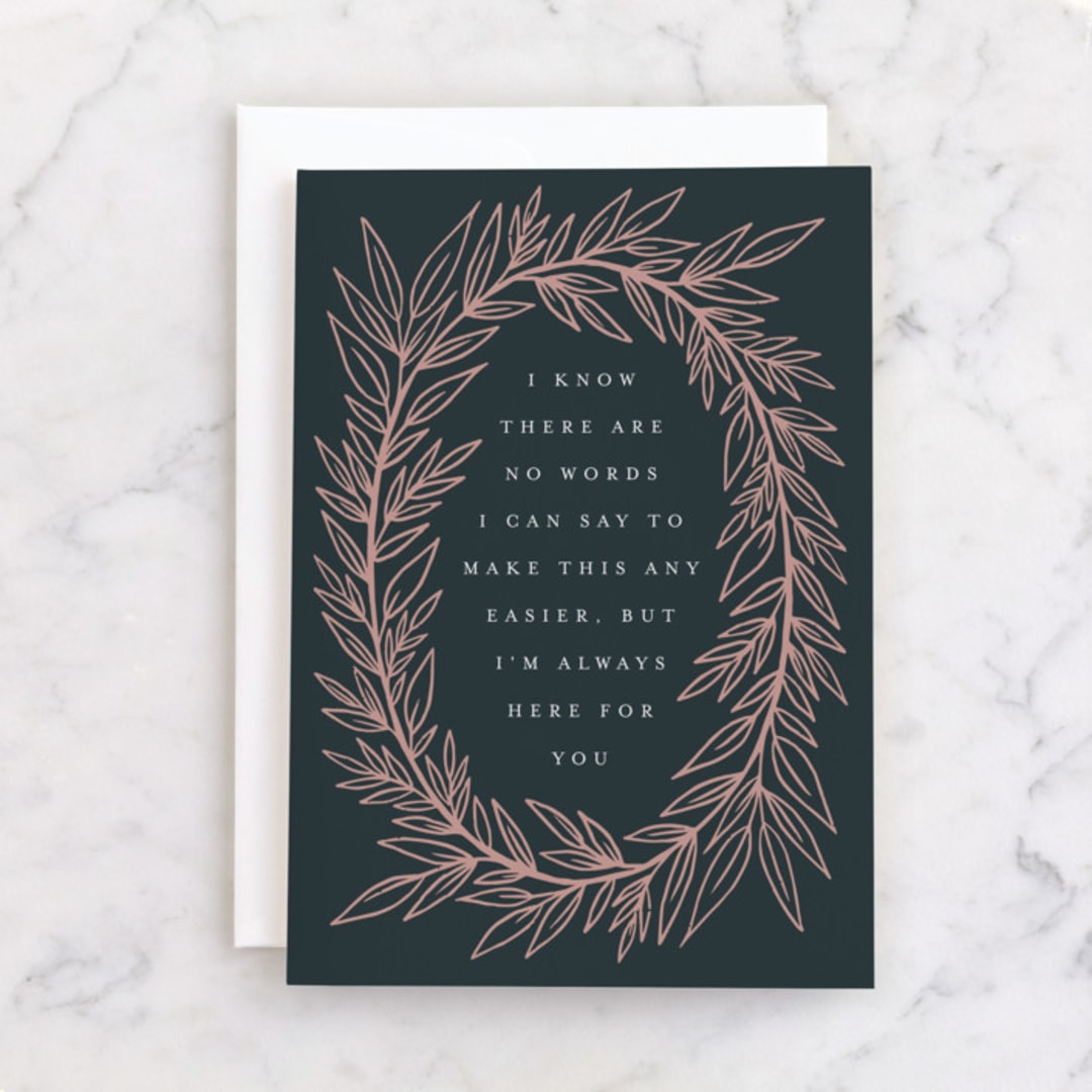 "There For You" - Single Greeting Cards in Grass by Katharine Watson - Front